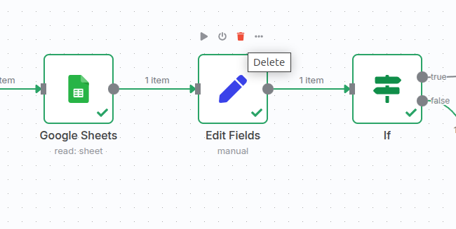 "Image of node displayed with yellow border"