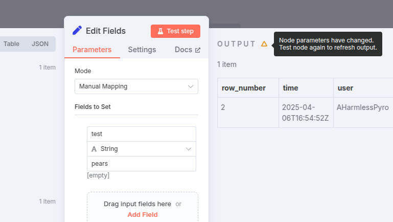"Image of node displayed with yellow border"